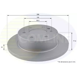 Stabdžių diskas  COMLINE ADC1639