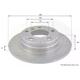 Stabdžių diskas  COMLINE ADC1706