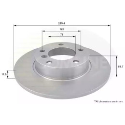 Stabdžių diskas  COMLINE ADC1701