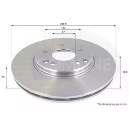 Stabdžių diskas  COMLINE ADC1669V