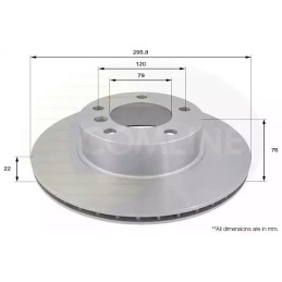 Stabdžių diskas  COMLINE ADC1705V