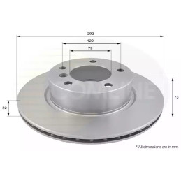 Stabdžių diskas  COMLINE ADC1717V