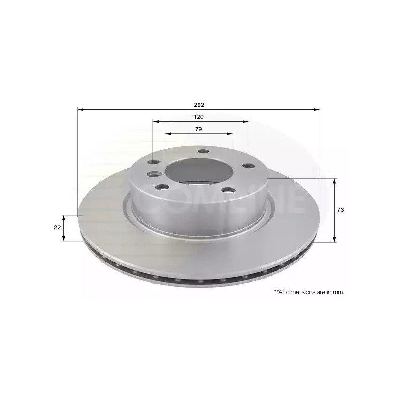 Stabdžių diskas  COMLINE ADC1717V