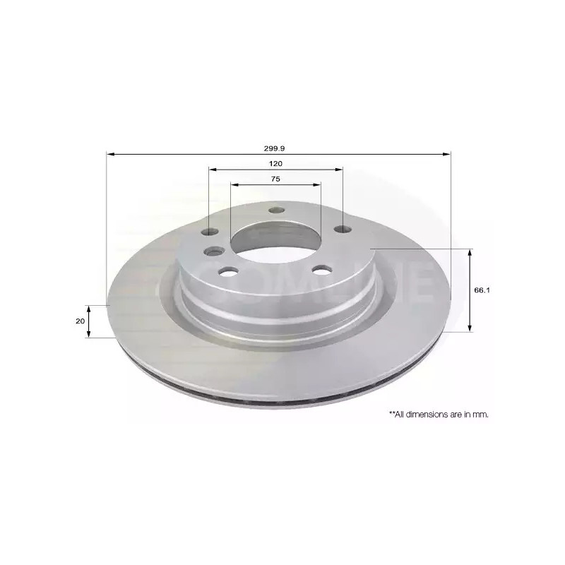 Stabdžių diskas  COMLINE ADC1718V