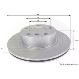 Stabdžių diskas  COMLINE ADC1770V