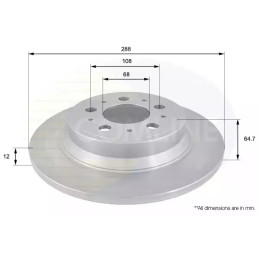 Stabdžių diskas  COMLINE ADC1909