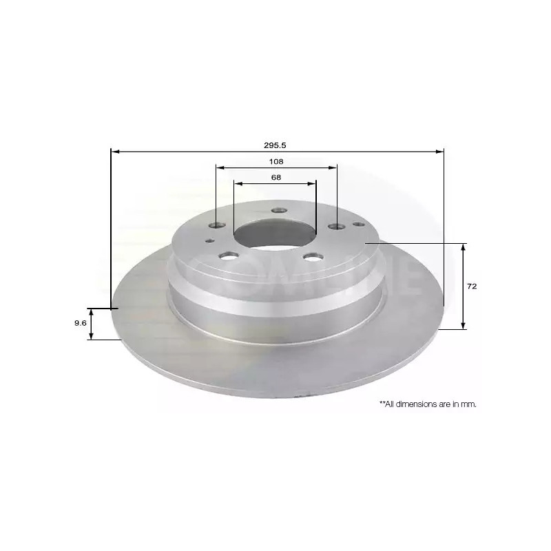 Stabdžių diskas  COMLINE ADC1905
