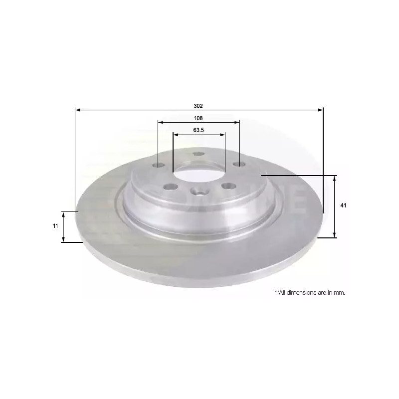 Stabdžių diskas  COMLINE ADC1922