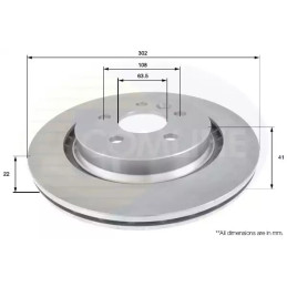 Stabdžių diskas  COMLINE ADC1921V