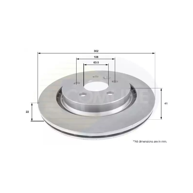 Stabdžių diskas  COMLINE ADC1921V