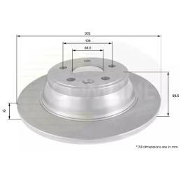 Stabdžių diskas  COMLINE ADC1923