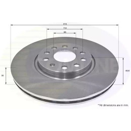 Stabdžių diskas  COMLINE ADC2601V