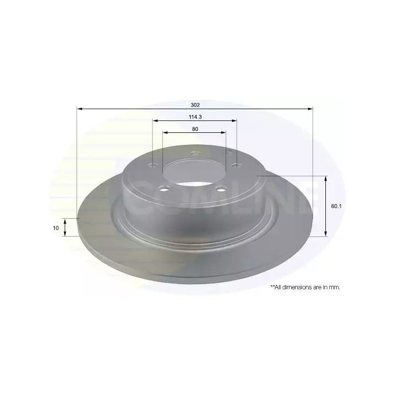 Stabdžių diskas  COMLINE ADC2722