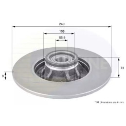 Stabdžių diskas  COMLINE ADC3018