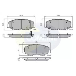 Diskinių stabdžių trinkelių rinkinys  COMLINE CBP31194