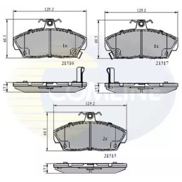 Diskinių stabdžių trinkelių rinkinys  COMLINE CBP3232