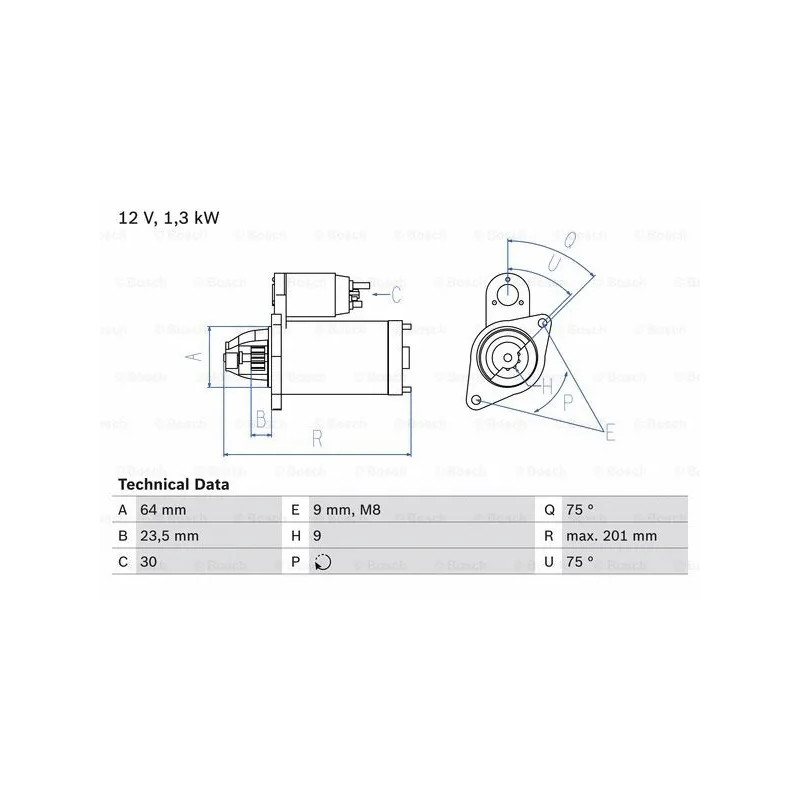 Starteris  BOSCH 0 986 024 200