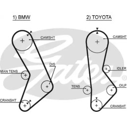 Paskirstymo diržas  GATES 5017