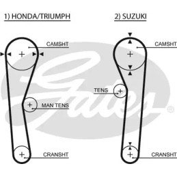 Paskirstymo diržas  GATES 5019