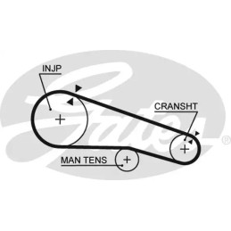 Paskirstymo diržas  GATES 5104
