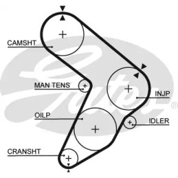 Paskirstymo diržas  GATES 5112