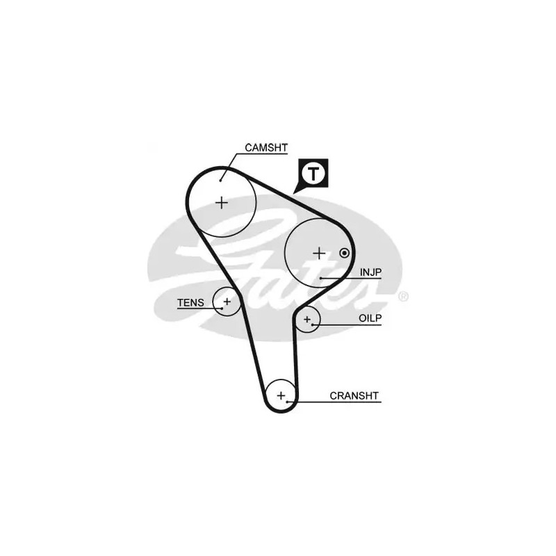 Paskirstymo diržas  GATES 5176