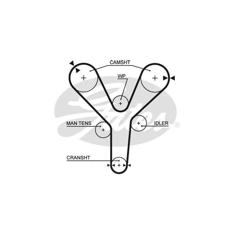 Paskirstymo diržas  GATES 5377XS
