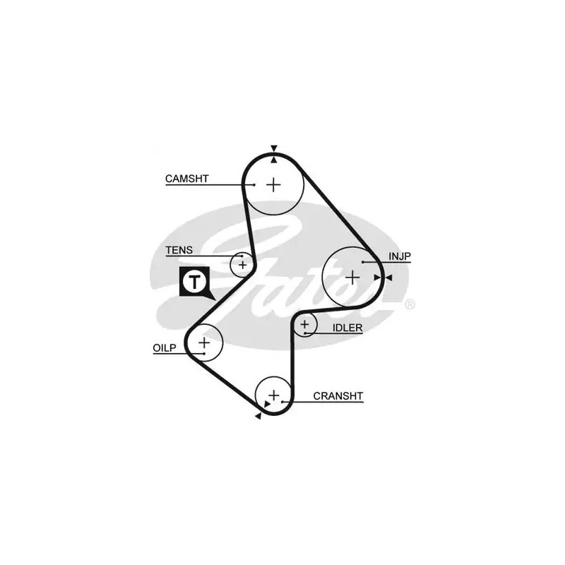 Paskirstymo diržas  GATES 5486XS