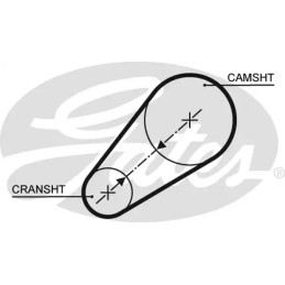 Paskirstymo diržas  GATES 5498XS