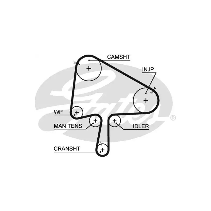 Paskirstymo diržas  GATES 5510XS