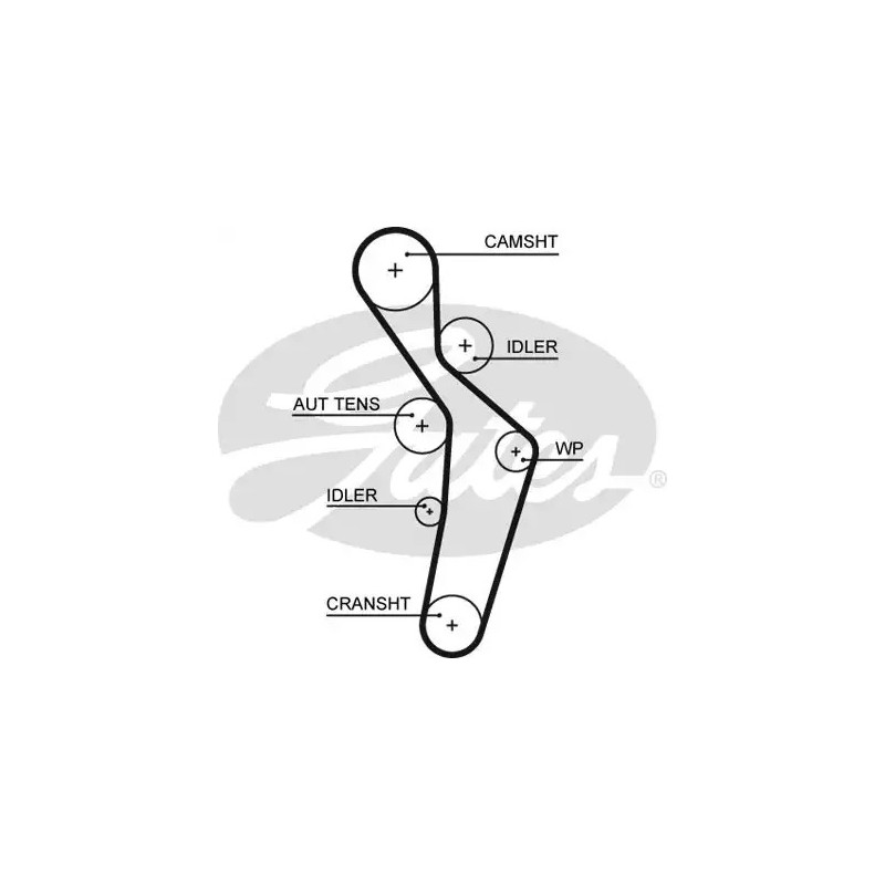Paskirstymo diržas  GATES 5616XS