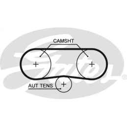 Paskirstymo diržo komplektas  GATES K025565XS