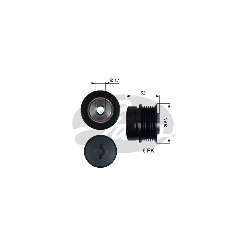 Kint. sr. generatoriaus laisvos eigos sankaba  GATES OAP7187