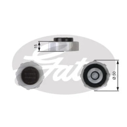 Radiatoriaus dangtelis  GATES RC222