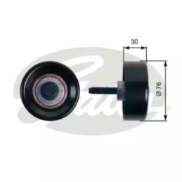 Diržo įtempiklio skriemulys  GATES T36250