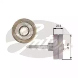Diržo įtempiklio skriemulys  GATES T36382