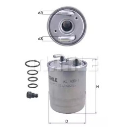 Kuro filtras  KNECHT KL 490/1D