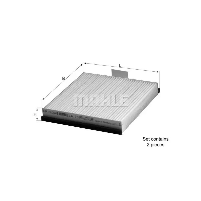 Salono filtras  KNECHT LA 76/S