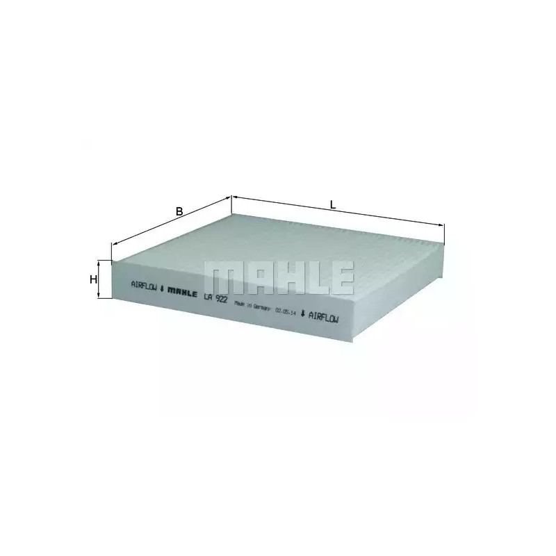 Salono filtras  KNECHT LA 922