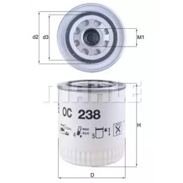 Alyvos filtras  KNECHT OC 238