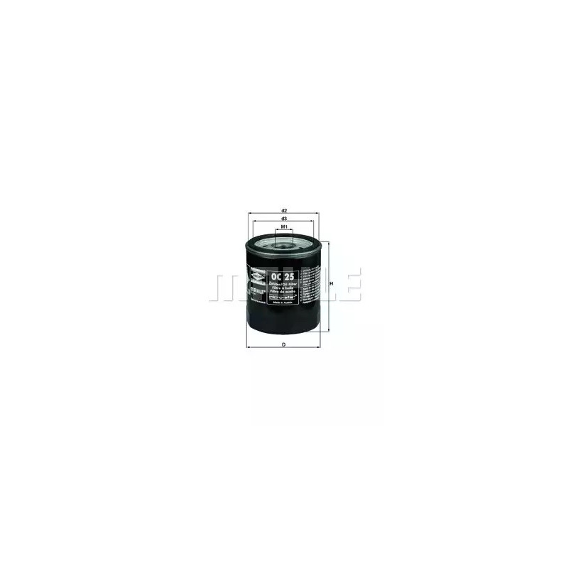 Alyvos filtras  KNECHT OC 25