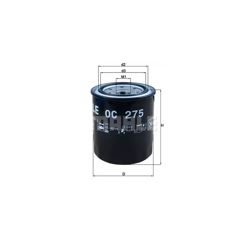 Alyvos filtras  KNECHT OC 275