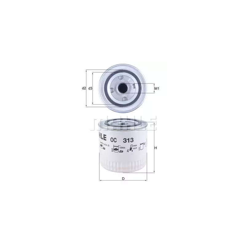 Alyvos filtras  KNECHT OC 313