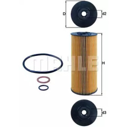 Alyvos filtras  KNECHT OX 137D2