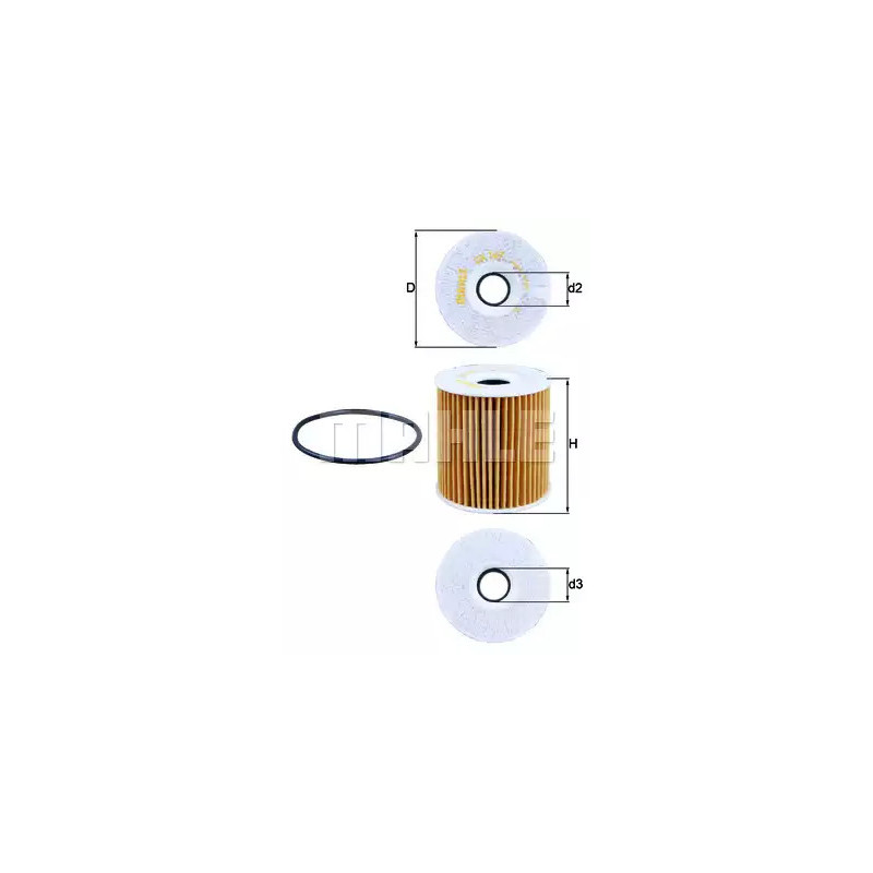 Alyvos filtras  KNECHT OX 149D