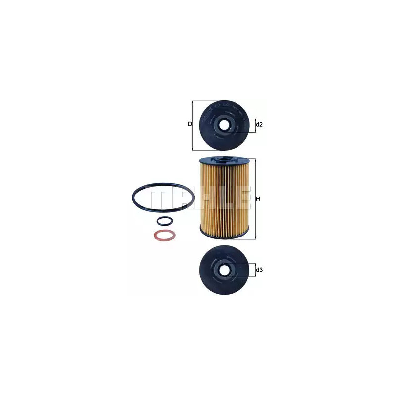 Alyvos filtras  KNECHT OX 150D1