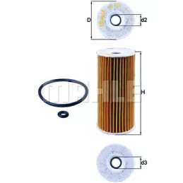 Alyvos filtras  KNECHT OX 201D