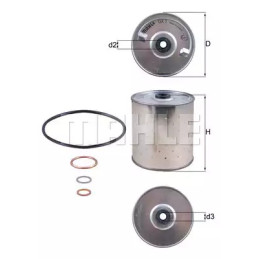 Alyvos filtras  KNECHT OX 1D