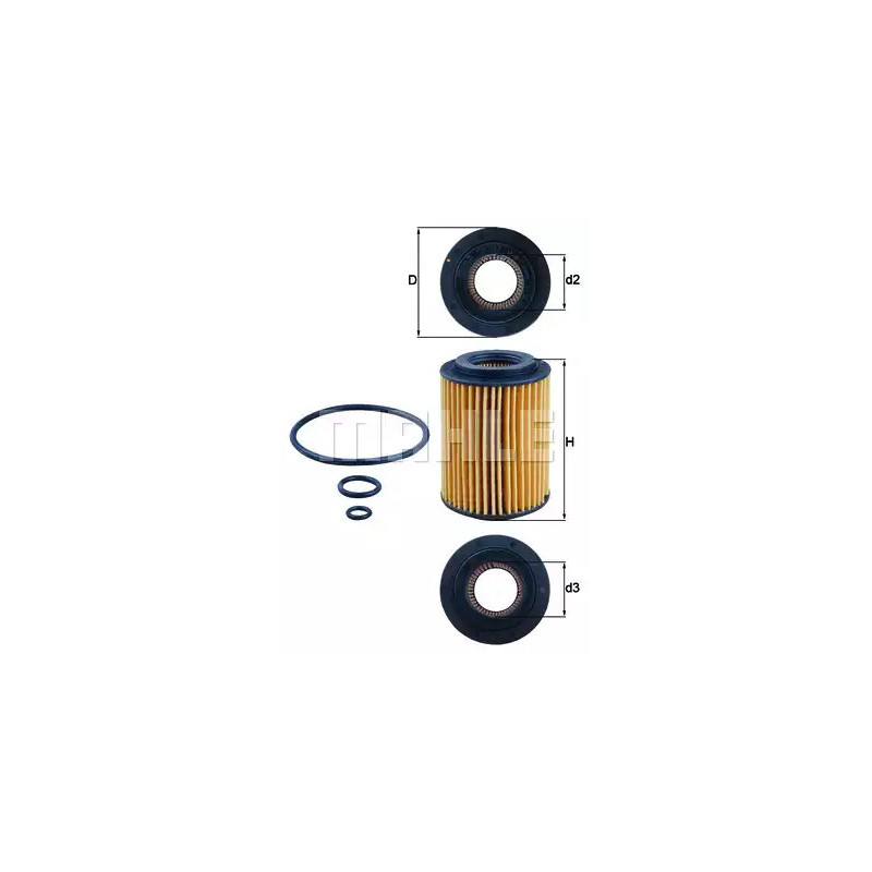 Alyvos filtras  KNECHT OX 347D