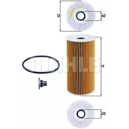 Alyvos filtras  KNECHT OX 377D